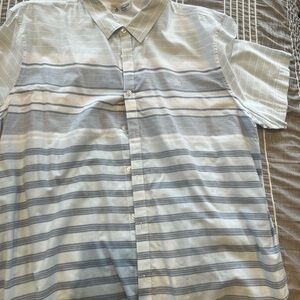 Original Penguin Men's Striped Button-Up Shirt